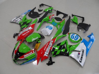 Cheap 2009-2012 Motocard Kawasaki ZX6R Motorcycle Fairings Kits UK