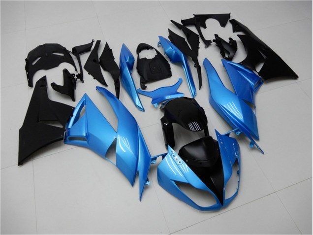 Cheap 2009-2012 Blue Black Kawasaki ZX6R Motorcycle Fairing Kit UK
