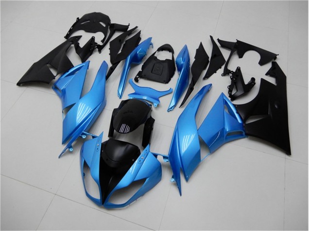 Cheap 2009-2012 Blue Black Kawasaki ZX6R Motorcycle Fairing Kit UK