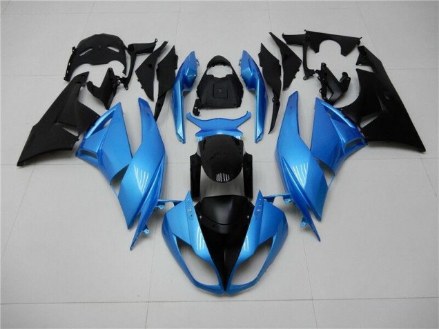 Cheap 2009-2012 Blue Black Kawasaki ZX6R Motorcycle Fairing Kit UK