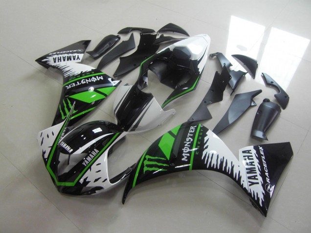 Cheap 2012-2014 White Green Monster Yamaha YZF R1 Moto Fairings UK Cheap 2012-2014 White Green Monster Yamaha YZF R1 Moto Fairings UK