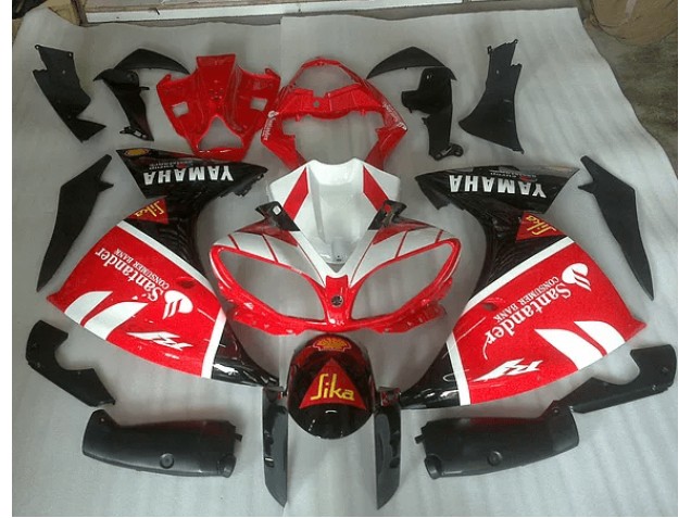 Cheap 2012-2014 Red White and Black Graphic Yamaha YZF R1 Motorbike Fairing UK Cheap 2012-2014 Red White and Black Graphic Yamaha YZF R1 Motorbike Fairing UK