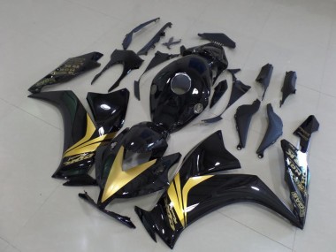 Cheap 2012-2016 Glossy Black Gold Sticker Honda CBR1000RR Bike Fairings UK