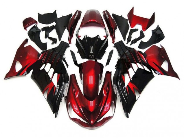 Cheap 2012-2021 Red Black Kawasaki ZX14R ZZR1400 Motorbike Fairings UK Cheap 2012-2021 Red Black Kawasaki ZX14R ZZR1400 Motorbike Fairings UK