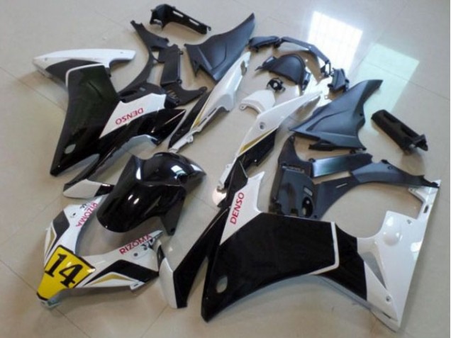 Cheap 2013-2015 Black White Denso Rizoma 14 Honda CBR500RR Bike Fairings UK Cheap 2013-2015 Black White Denso Rizoma 14 Honda CBR500RR Bike Fairings UK