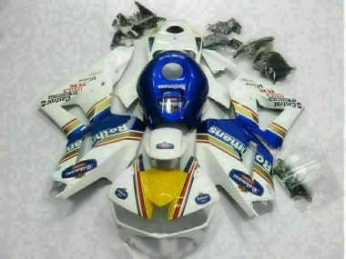 Cheap 2013-2021 White Blue Honda CBR600RR Motorbike Fairings UK