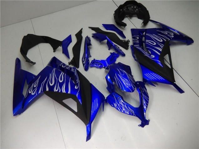 Cheap 2013-2016 Blue White Black Kawasaki EX300 Bike Fairing UK Cheap 2013-2016 Blue White Black Kawasaki EX300 Bike Fairing UK