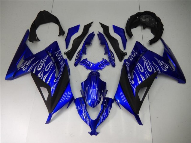 Cheap 2013-2016 Blue White Black Kawasaki EX300 Bike Fairing UK Cheap 2013-2016 Blue White Black Kawasaki EX300 Bike Fairing UK