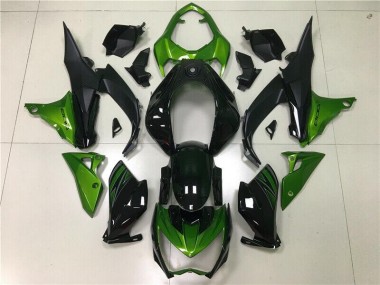 Cheap 2013-2016 Green Black Kawasaki Z800 Motorbike Fairing Kits UK