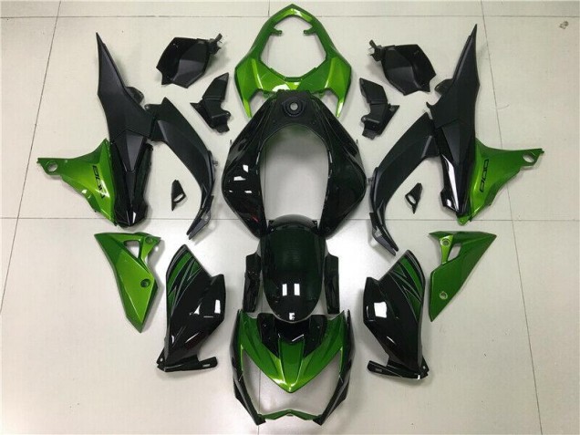 Cheap 2013-2016 Green Black Kawasaki Z800 Motorbike Fairing Kits UK