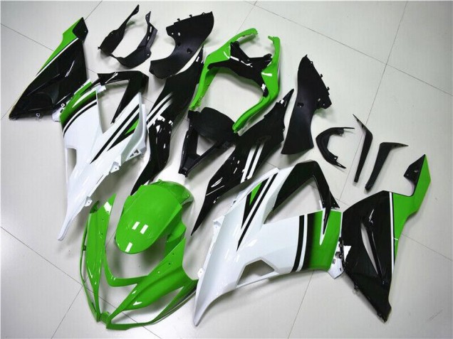 Cheap 2013-2018 Green White Black Kawasaki ZX6R Motor Fairings UK Cheap 2013-2018 Green White Black Kawasaki ZX6R Motor Fairings UK