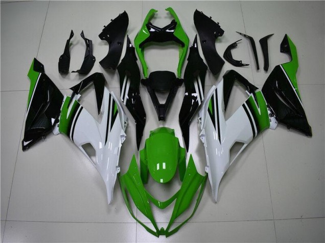 Cheap 2013-2018 Green White Black Kawasaki ZX6R Motor Fairings UK Cheap 2013-2018 Green White Black Kawasaki ZX6R Motor Fairings UK