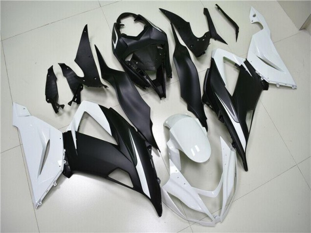 Cheap 2013-2018 White Black Kawasaki ZX6R Motorbike Fairings UK Cheap 2013-2018 White Black Kawasaki ZX6R Motorbike Fairings UK