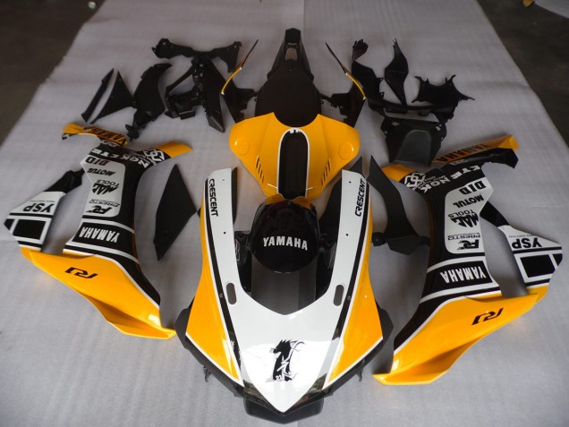 Cheap 2015-2019 Yellow White Black Yamaha YZF R1 Motorbike Fairing Kits UK Cheap 2015-2019 Yellow White Black Yamaha YZF R1 Motorbike Fairing Kits UK