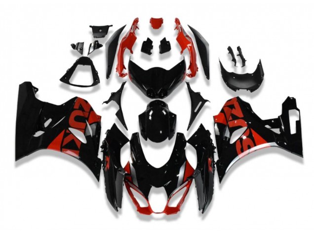 Cheap 2017-2021 Black Red Suzuki GSXR 1000 Motorcycle Fairings Kit UK