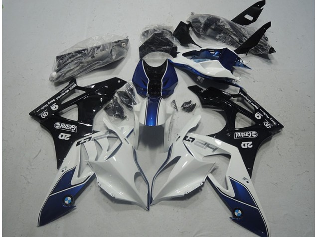 Cheap 2009-2014 White Blue BMW S1000RR Motor Bike Fairings UK