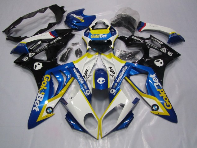 Cheap 2009-2014 Blue White GoldBet BMW S1000RR Motorcycle Replacement Fairings UK