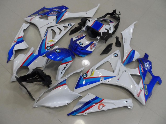 Cheap 2009-2014 Blue White BMW S1000RR Motorbike Fairing UK