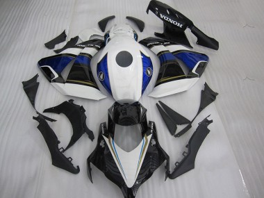 Cheap 2004-2005 Black White Blue Honda CBR1000RR Motorcycle Fairings Kit UK