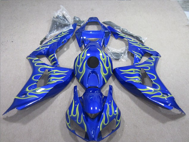 Cheap 2006-2007 Blue Green Flame Honda CBR1000RR Motorcycle Fairings UK Cheap 2006-2007 Blue Green Flame Honda CBR1000RR Motorcycle Fairings UK
