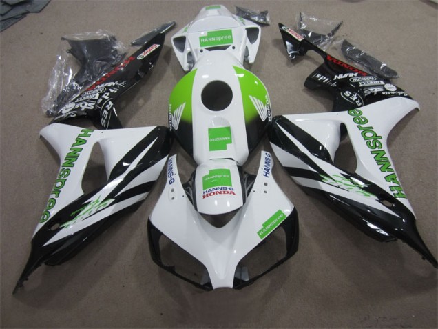 Cheap 2006-2007 White Green Hannspree Honda CBR1000RR Motorcycle Fairing UK Cheap 2006-2007 White Green Hannspree Honda CBR1000RR Motorcycle Fairing UK
