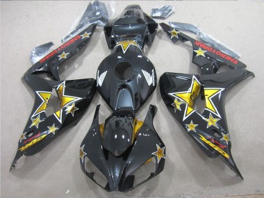 Cheap 2006-2007 Black Yellow ENERGY DRINK Honda CBR1000RR Bike Fairing UK