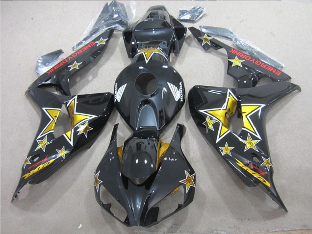 Cheap 2006-2007 Black Yellow ENERGY DRINK Honda CBR1000RR Bike Fairing UK Cheap 2006-2007 Black Yellow ENERGY DRINK Honda CBR1000RR Bike Fairing UK