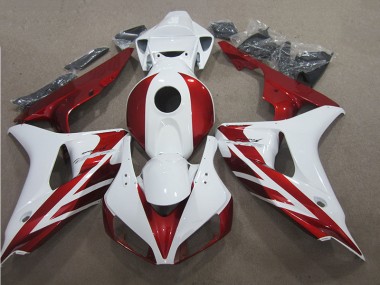 Cheap 2006-2007 Red White Honda CBR1000RR Motor Bike Fairings UK