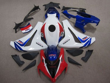 Cheap 2008-2011 White Blue Red HRC Honda CBR1000RR Motor Bike Fairings UK