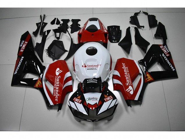 Cheap 2012-2016 Black White Red Santander Honda CBR1000RR Moto Fairings UK Cheap 2012-2016 Black White Red Santander Honda CBR1000RR Moto Fairings UK