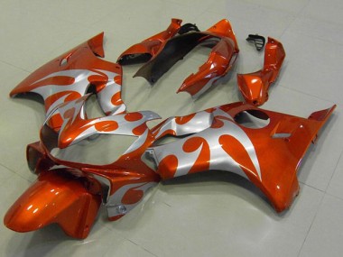 Cheap 2004-2007 Orange Silver Honda CBR600 F4i Motor Bike Fairings UK