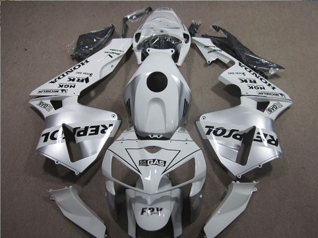 Cheap 2005-2006 White Black Repsol Honda CBR600RR Motorcyle Fairings UK