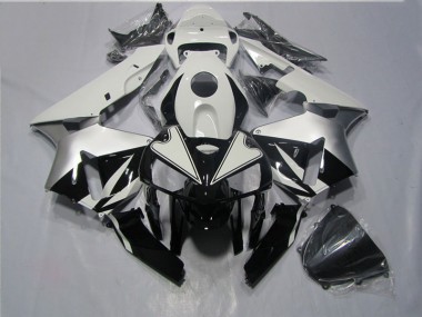 Cheap 2005-2006 Black White Honda CBR600RR Motorcycle Fairings UK