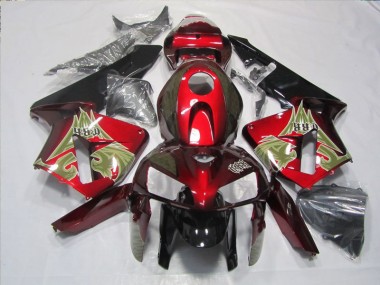 Cheap 2005-2006 Black Red Honda CBR600RR Motorbike Fairings UK