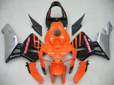 Cheap 2005-2006 Orange Black Honda CBR600RR Motorcycle Fairing UK