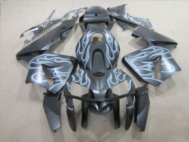 Cheap 2005-2006 Black Silver Flame Honda CBR600RR Replacement Motorcycle Fairings UK
