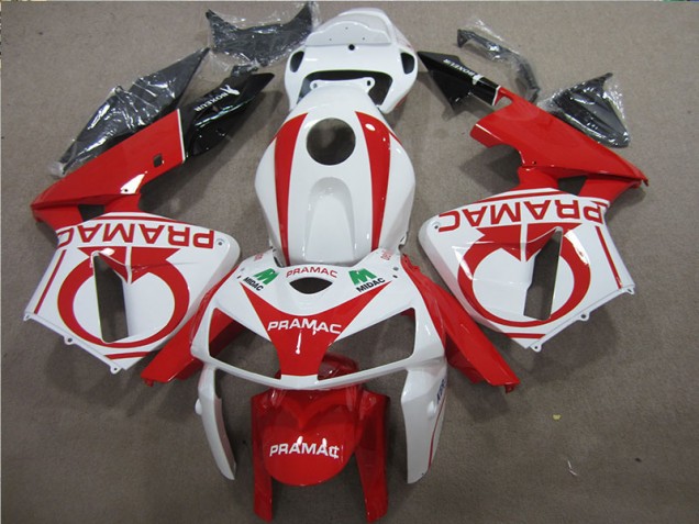 Cheap 2005-2006 Red White PRAMAC Honda CBR600RR Bike Fairing Kit UK Cheap 2005-2006 Red White PRAMAC Honda CBR600RR Bike Fairing Kit UK