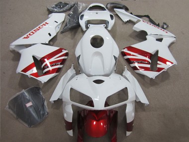 Cheap 2005-2006 White Red Honda CBR600RR Motorcycle Fairing Kit UK