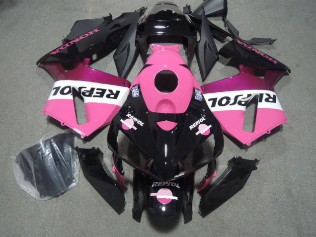 Cheap 2005-2006 Pink Black Repsol Honda CBR600RR Bike Fairings UK Cheap 2005-2006 Pink Black Repsol Honda CBR600RR Bike Fairings UK