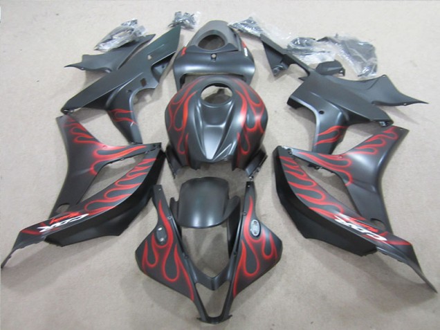 Cheap 2007-2008 Black with Red Flame Honda CBR600RR Motorcylce Fairings UK Cheap 2007-2008 Black with Red Flame Honda CBR600RR Motorcylce Fairings UK
