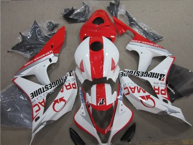 Cheap 2007-2008 Red White Honda CBR600RR Motor Fairings UK