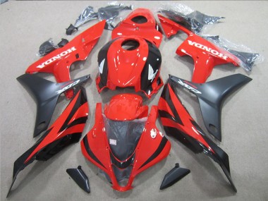 Cheap 2007-2008 Black Red Honda CBR600RR Motorbike Fairings UK