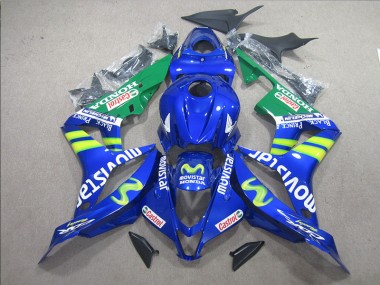 Cheap 2007-2008 Blue White Movistar Honda CBR600RR Bike Fairing UK