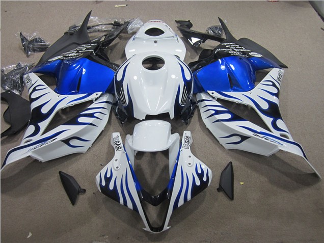 Cheap 2009-2012 White Blue Flame Honda CBR600RR Bike Fairings UK Cheap 2009-2012 White Blue Flame Honda CBR600RR Bike Fairings UK