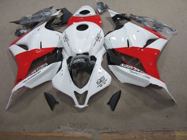 Cheap 2009-2012 White Red Honda CBR600RR Motorcycle Fairing Kits UK