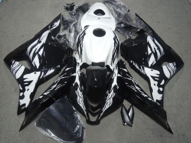 Cheap 2009-2012 Black White Honda CBR600RR Motorbike Fairing Kits UK