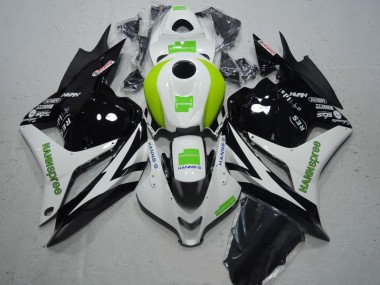 Cheap 2009-2012 Black White Green Hannspree Honda CBR600RR Moto Fairings UK