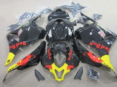 Cheap 2009-2012 Black Red Bull Honda CBR600RR Replacement Motorcycle Fairing Kits UK