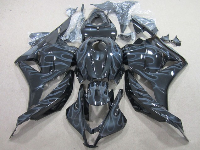 Cheap 2009-2012 Black Silver Flame Honda CBR600RR Motor Fairings UK Cheap 2009-2012 Black Silver Flame Honda CBR600RR Motor Fairings UK