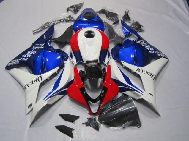 Cheap 2009-2012 White Blue Red DREAM Honda CBR600RR Motorbike Fairings UK Cheap 2009-2012 White Blue Red DREAM Honda CBR600RR Motorbike Fairings UK